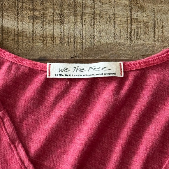 We The Free Raspberry Long Sleeve Top - Picture 2 of 3